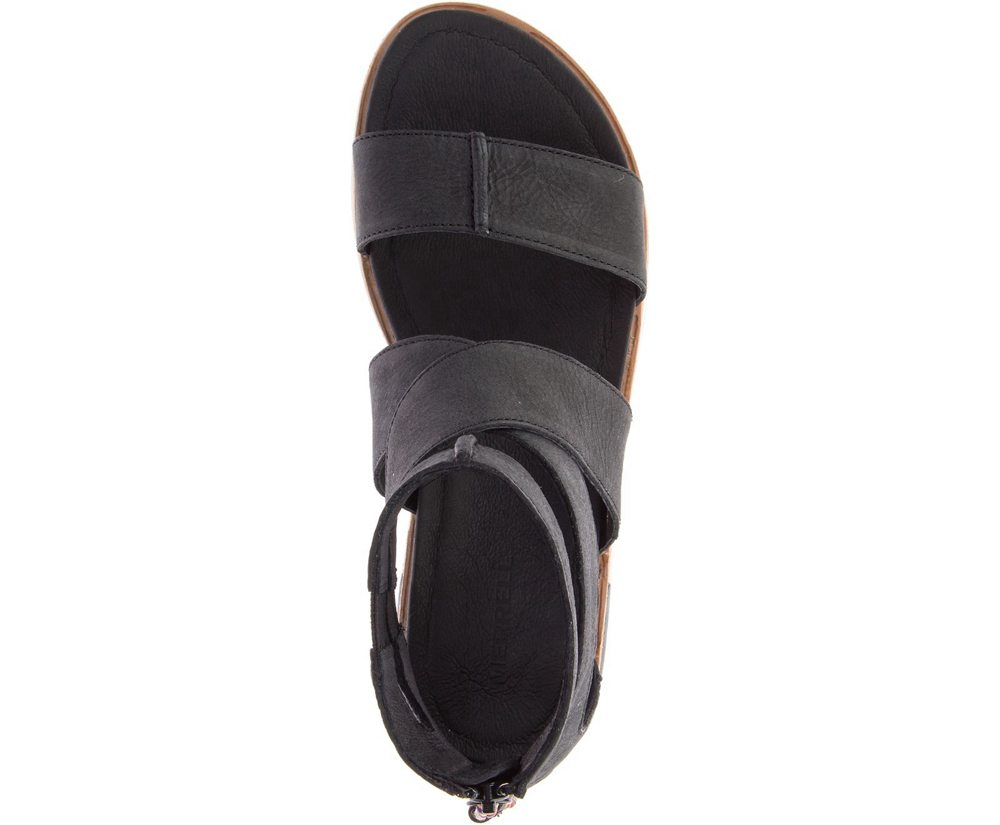 Merrell Sandals Black - Roam Mid Cross - Womens 29MSCBOKT